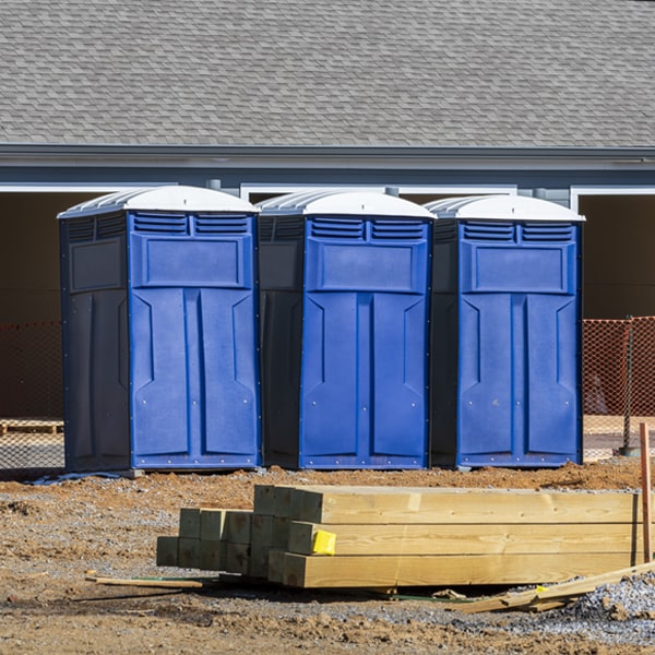 do you offer hand sanitizer dispensers inside the portable restrooms in Ernest